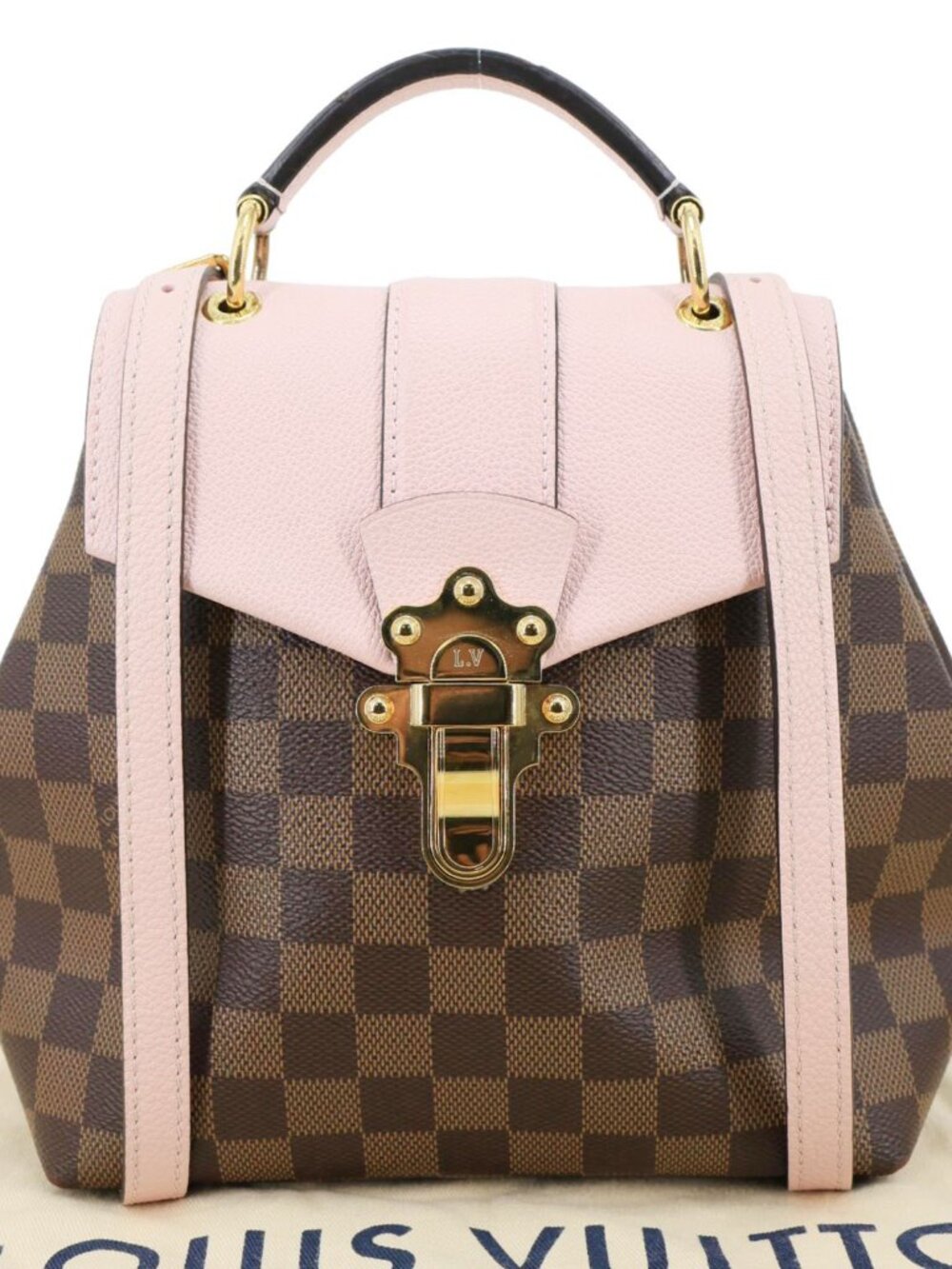 Louis Vuitton Clapton Damier Ebene Backpack Bag Pink - Picture 3 of 15